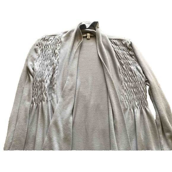 Moa C Moa Womens Lgt Gray Open Front Cardigan Sweater SzL Pre-Owned - Picture 6 of 10